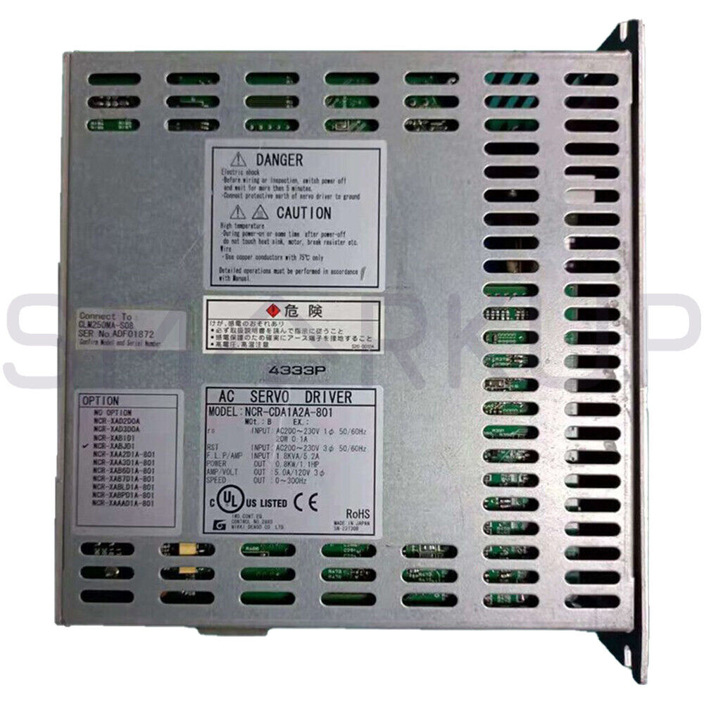 used & Tested NIKKI DENSO NCR-CDA1A2A-80 AC Servo Drive