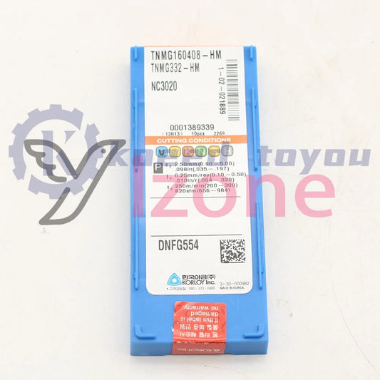 10PCS/BOX KORLOY TNMG160408-HM NC3020 Carbide Inserts CNC TOOL