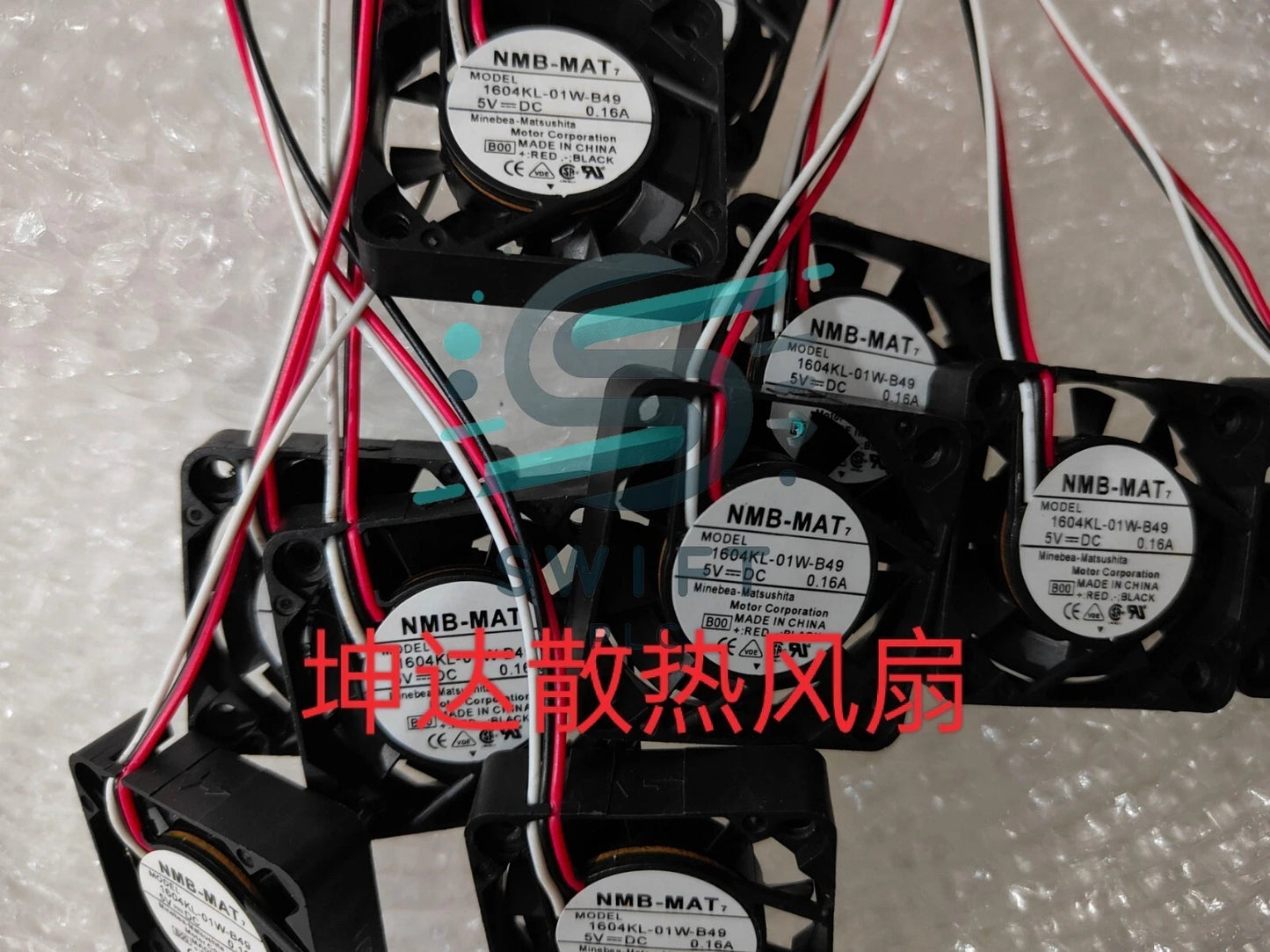 1 PCS NMB Fan 1604KL-01W-B49 -B00 DC5V 0.16A 4010 4cm 3 wire cooling fan