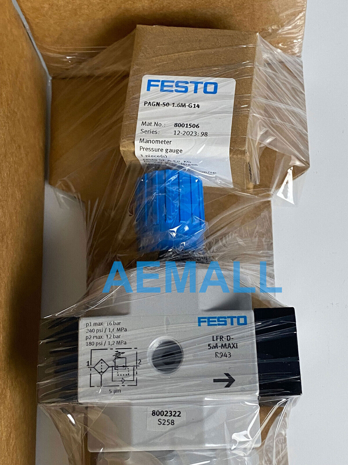 1pcs Festo LFR-3/4-D-5M-MAXI-MPA 8002322 Filter Regulator ping