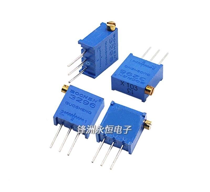 50pcs 3296X 200 Ohm Multi turn Side Adjustable Potentiometer 3296X-201