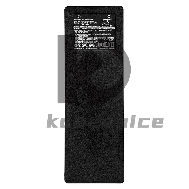 7.2V 2000mAh NiMH Battery RSC7220 for Scanreco/590/592/960/EEA2512/Palfinger