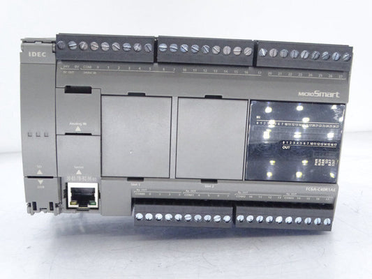IDEK FC6A-C40R1AE PLC MODULE | High-Performance Industrial Control System | Compact Design for Easy Integration | Features: 24VDC, 50Hz, 40A Maximum Load - IDEK