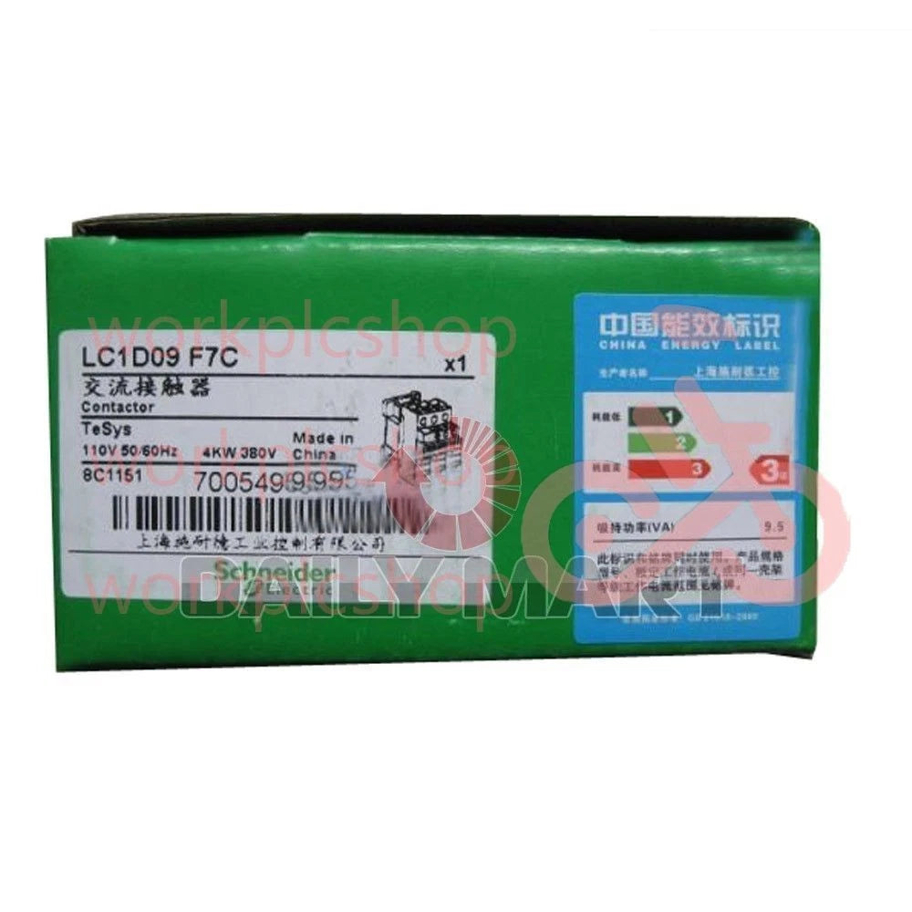 SCHNEIDER LC1D09F7C PLC AC Contactor 3NO 4kW 110VAC