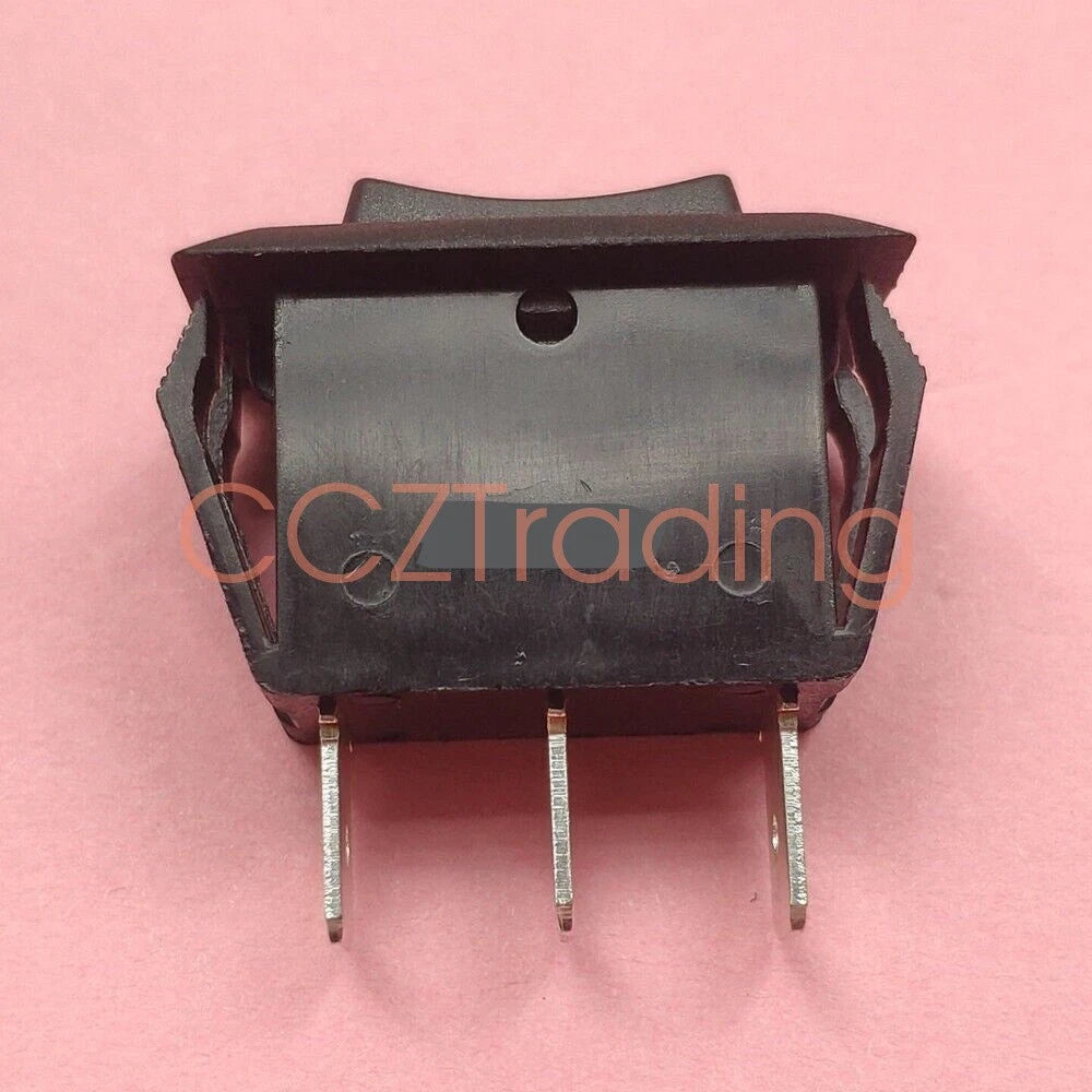 RLEIL RL1-5 16A 250VAC T125/55 3-Pin 3 Positions Black Button Rocker Switch