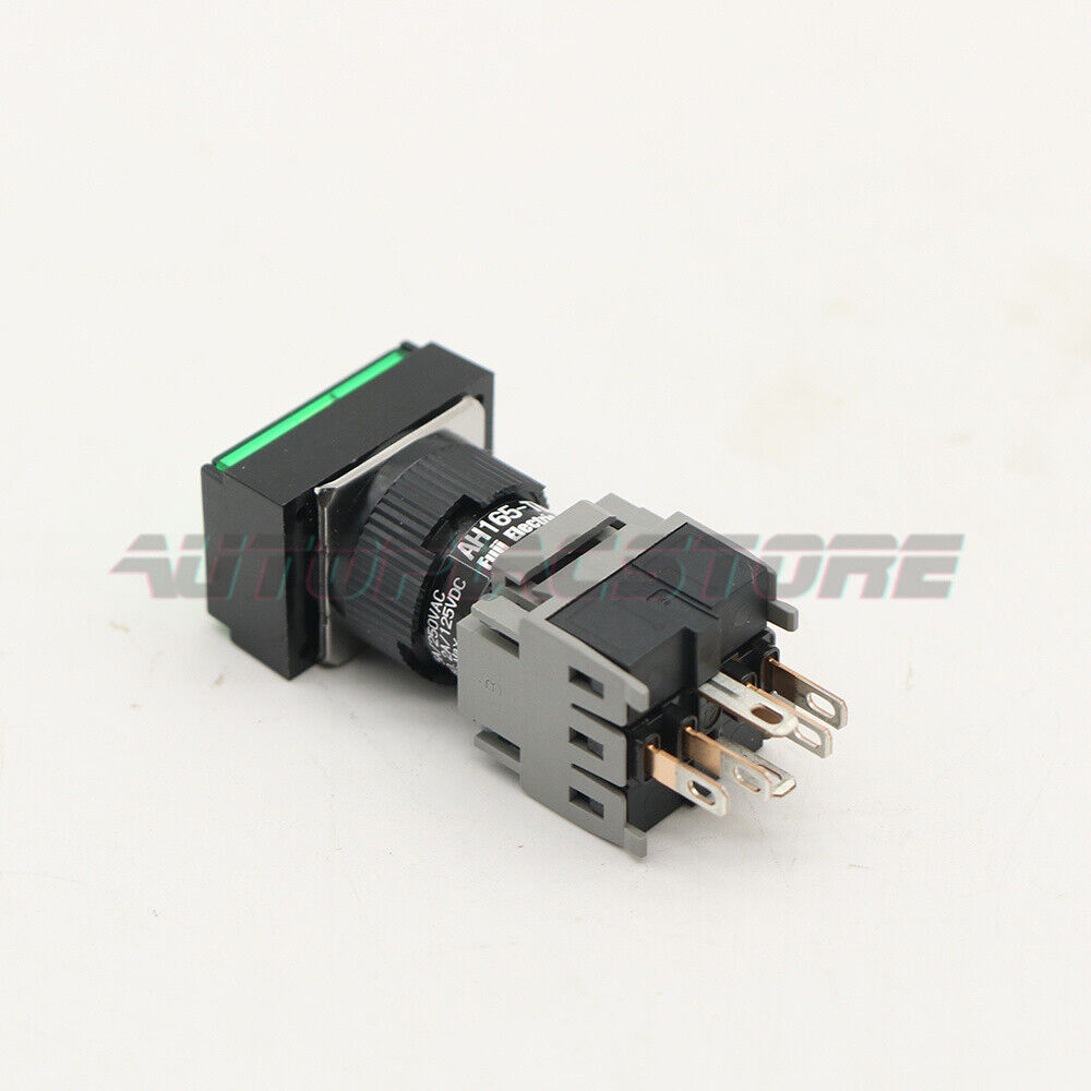 Green LED Pushbutton Switch 24VDC AH165-TLG11E3 - FUJI ELECTRIC