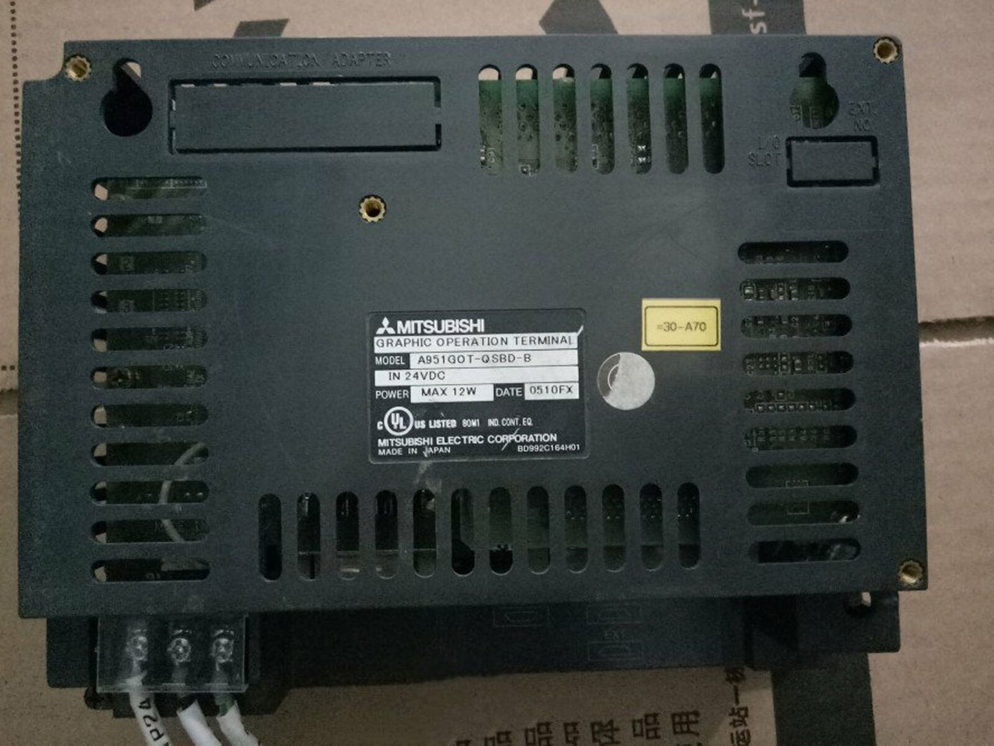 Mitsubishi A951GOT-QSBD-B Touch Panel – Used – Good Condition - MITSUBISHI