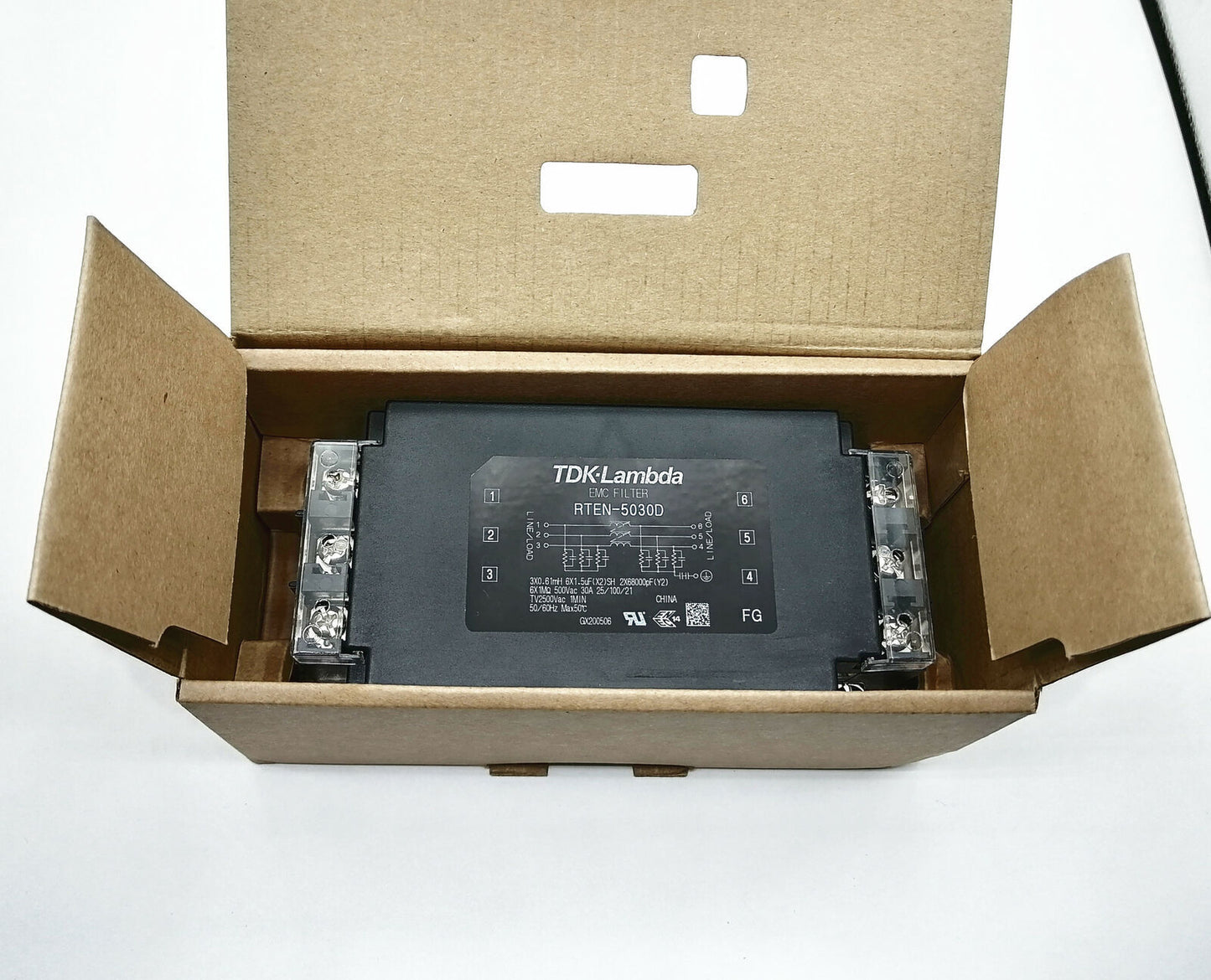 new RTEN-5030D 30A TDK-Lambda Ultra-thin Three-phase Power Filter Rail installation