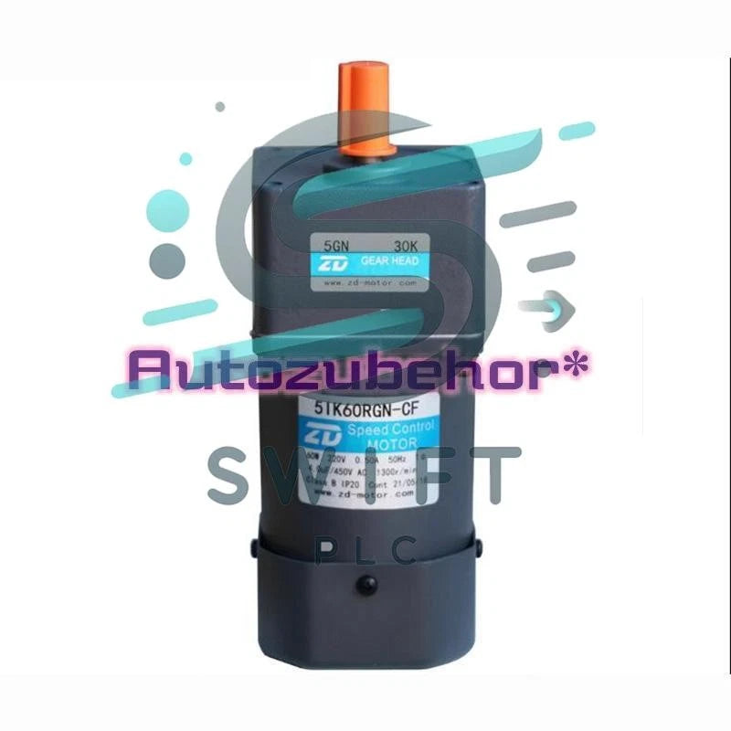 1Pc. ZD 5IK60RGN-CF Speed Control Motor & 5GN 30K Gear Head 220V 60W