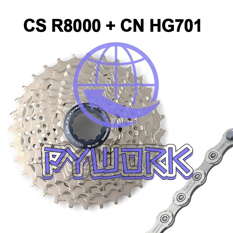 Shimano CS R8000 Cassette CN HG701 Chain 11 Speed Road Bike Bicycle Cassette