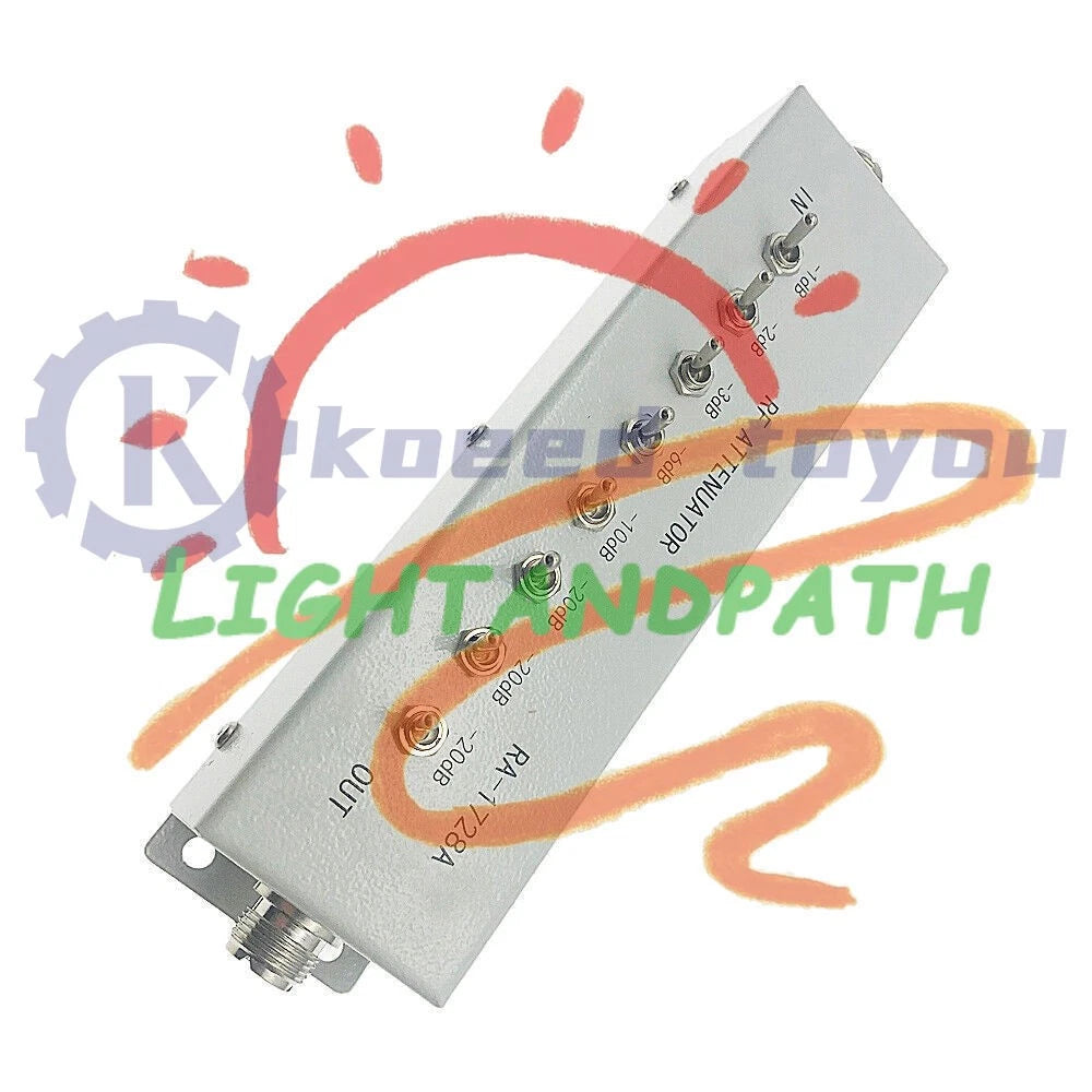 1Pcs 0 - 82DB VARIABLE/ STEP ATTENUATOR 50 OHM for Radio Transmitter~