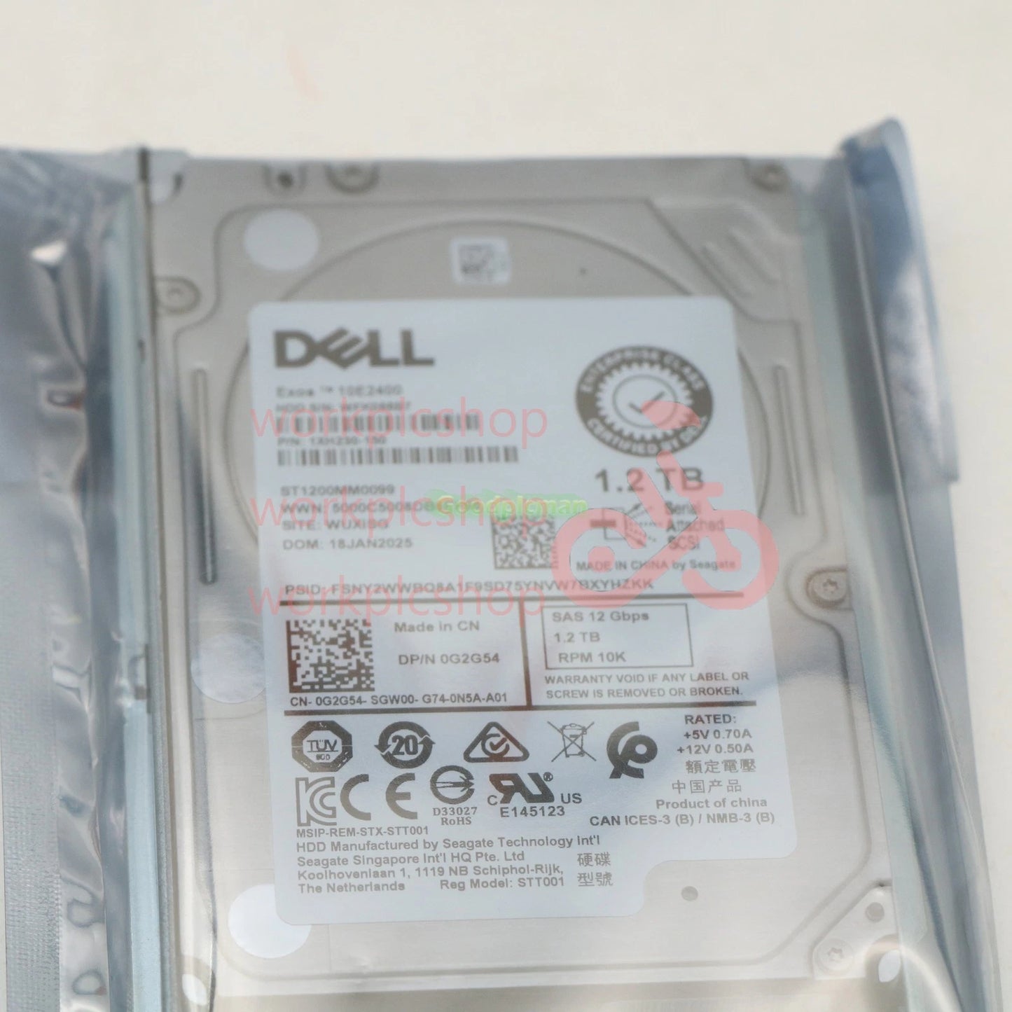 1PCS DELL 1.2TB 12Gb/s 2.5" 10K Enterprise Hard Drive ST1200MM0099 HDD