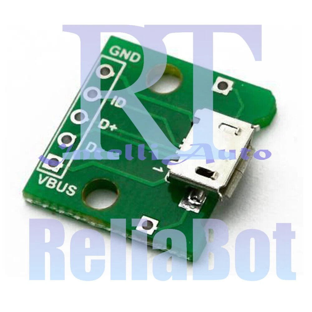 5PCS MICRO USB to DIP Adapter 5pin female connector B type pcb converter