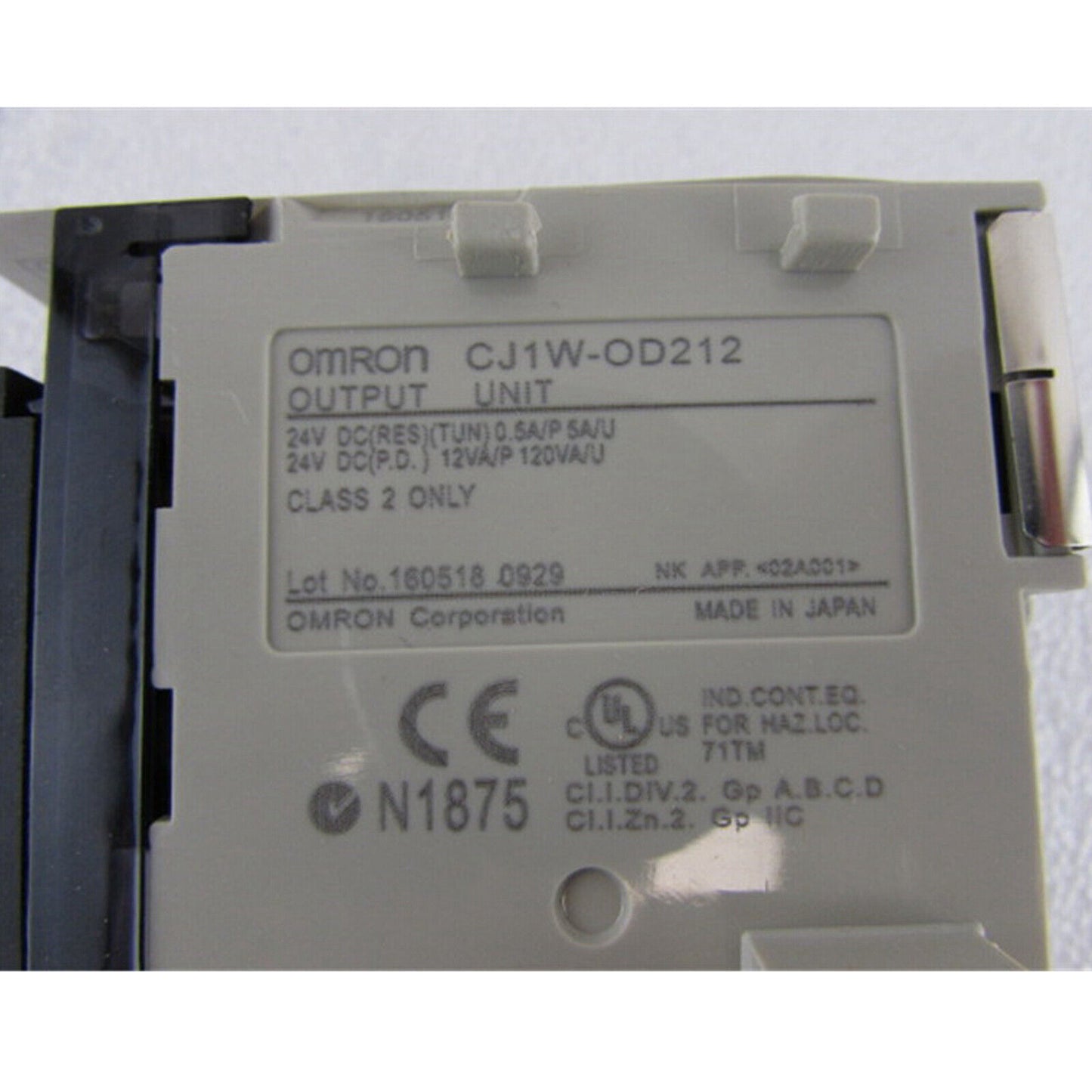 OMRON CJ1W-OD212 TRANSISTOR OUTPUT MODULE PLC - OMRON