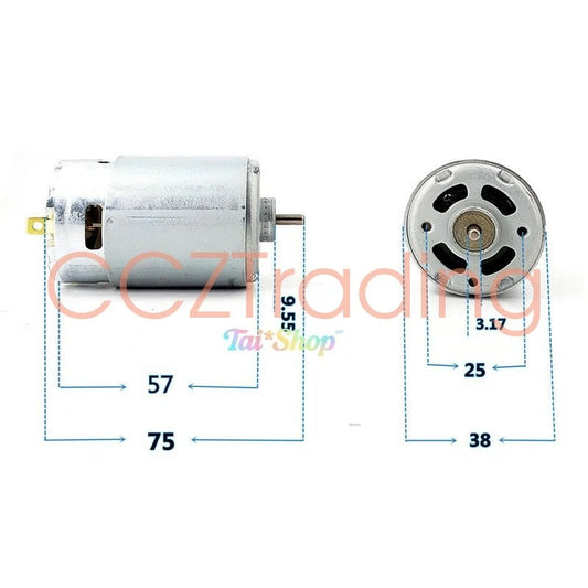 1 Pc. RS-550VC-6532 Electric Tool Motor DC12-18V 5800-21000RPM 232W