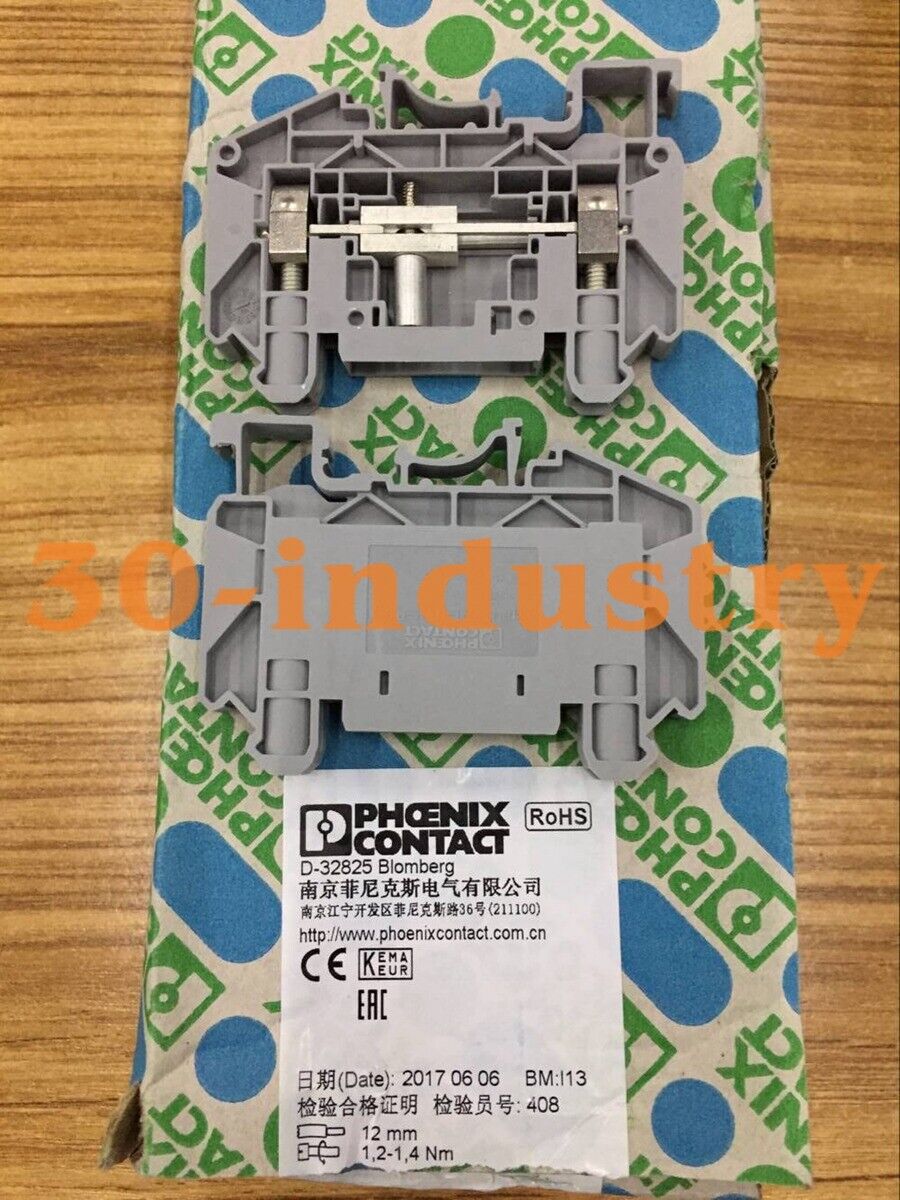 50PCS Box of Phoenix UT 6-T-HV 3070121 Break Test Terminal - PHOENIX