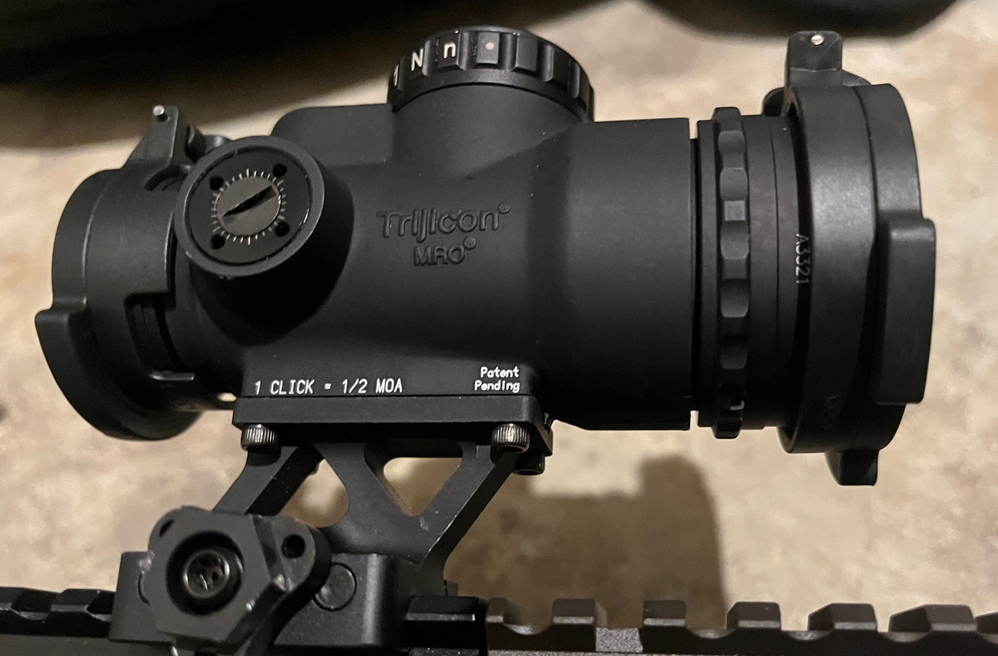 Trijicon MRO SD Patrol 1x25 2 MOA Red Dot w/ Full Co-Witness Quick Release Mount