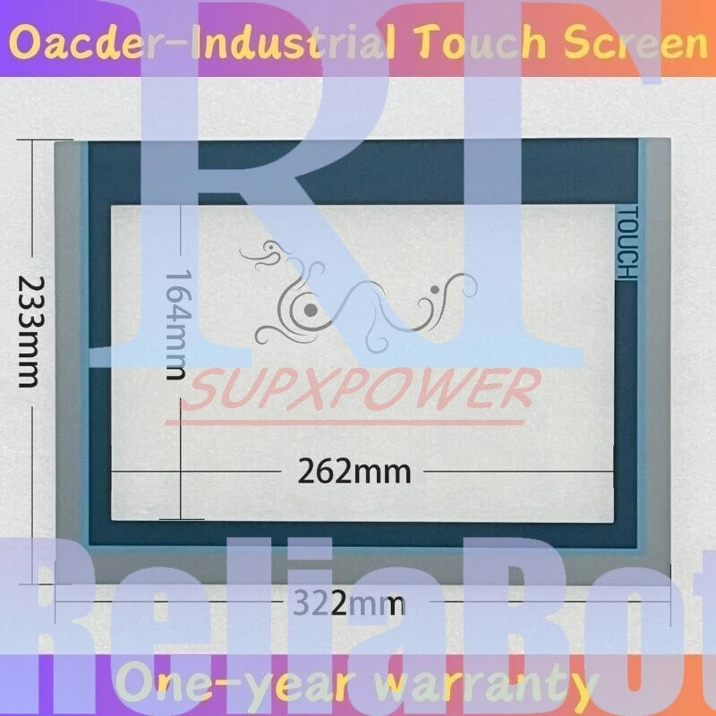 Touch Screen Panel Glass TP1200 Comfort 6AV2124-0MC01-0AX0 +Overlay Film