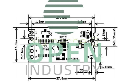 433Mhz HC-12 SI4438 Wireless Serial Port Module 1000m Replace Bluetooth TOP