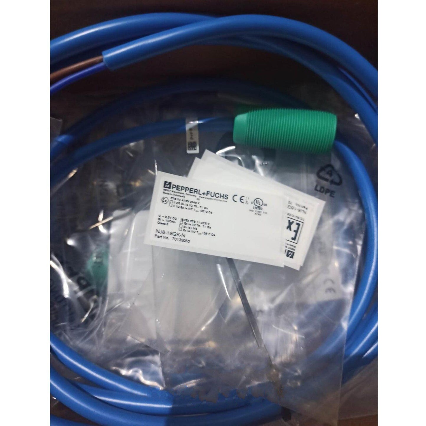 Pepperl+Fuchs Inductive Proximity Switch NJ8-18GK-N - PEPPERL+FUCHS