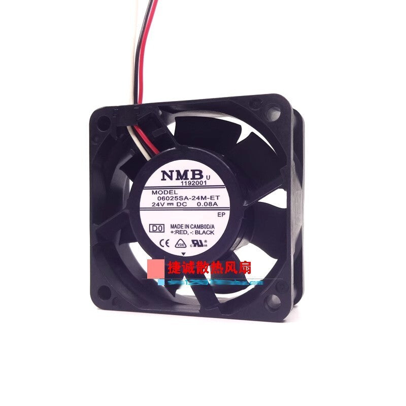 NMB 06025SA-24M-ET 24V 0.08A 6025 6CM Inverter case cooling fan