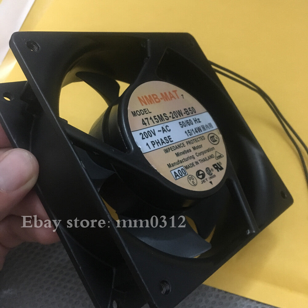 1pcs NMB 4715MS-20W-B50 200V 50/60Hz 15/14W 12038 120mm 2-wire AC fan