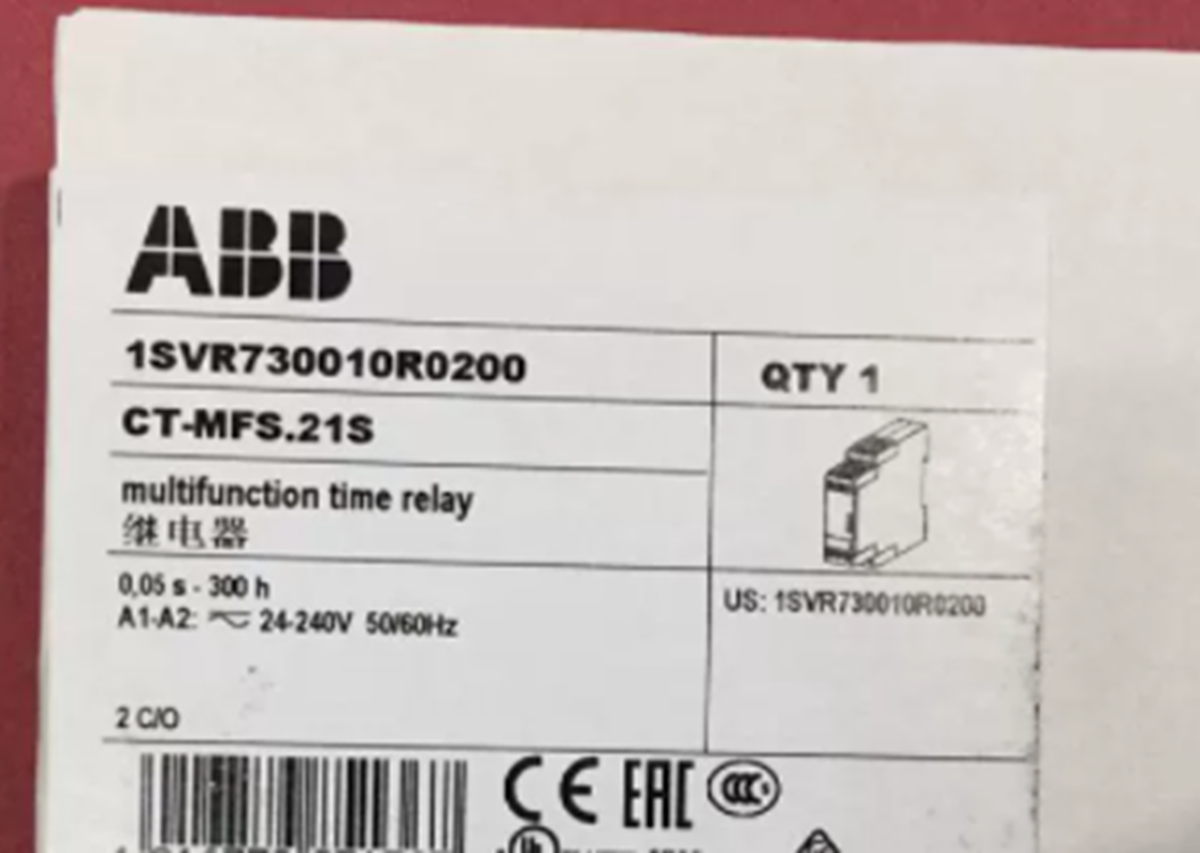 ABB CT-MFS.21S 1SVR730010R0200 Time Relay | High-Precision Industrial Timer with Advanced Control Features - ABB