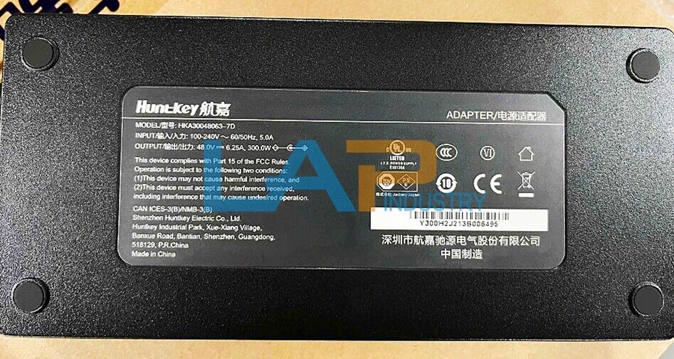 Huntkey HKA30048063-7D 48V 6.25A Power Adapter for Electronics - HUNTKEY