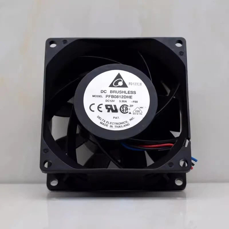 Delta PFB0812DHE 8038 DC12V 3.3A 8CM 3-Wire Server Cooling Fan
