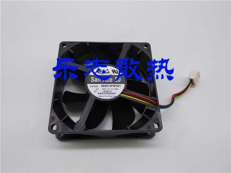 Sanyo San Ace 80 9S0812P4F051 8025 DC12V 0.13A 8CM 4-Wire Silent Cooling Fan
