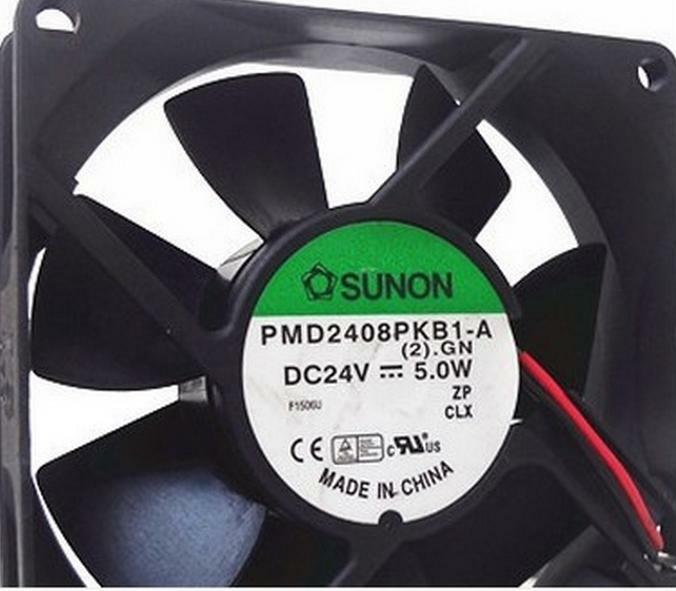 1pcs SUNON PMD2408PKB1-A 24V 5.0W 8CM 8020 2-wire inverter cooling fan