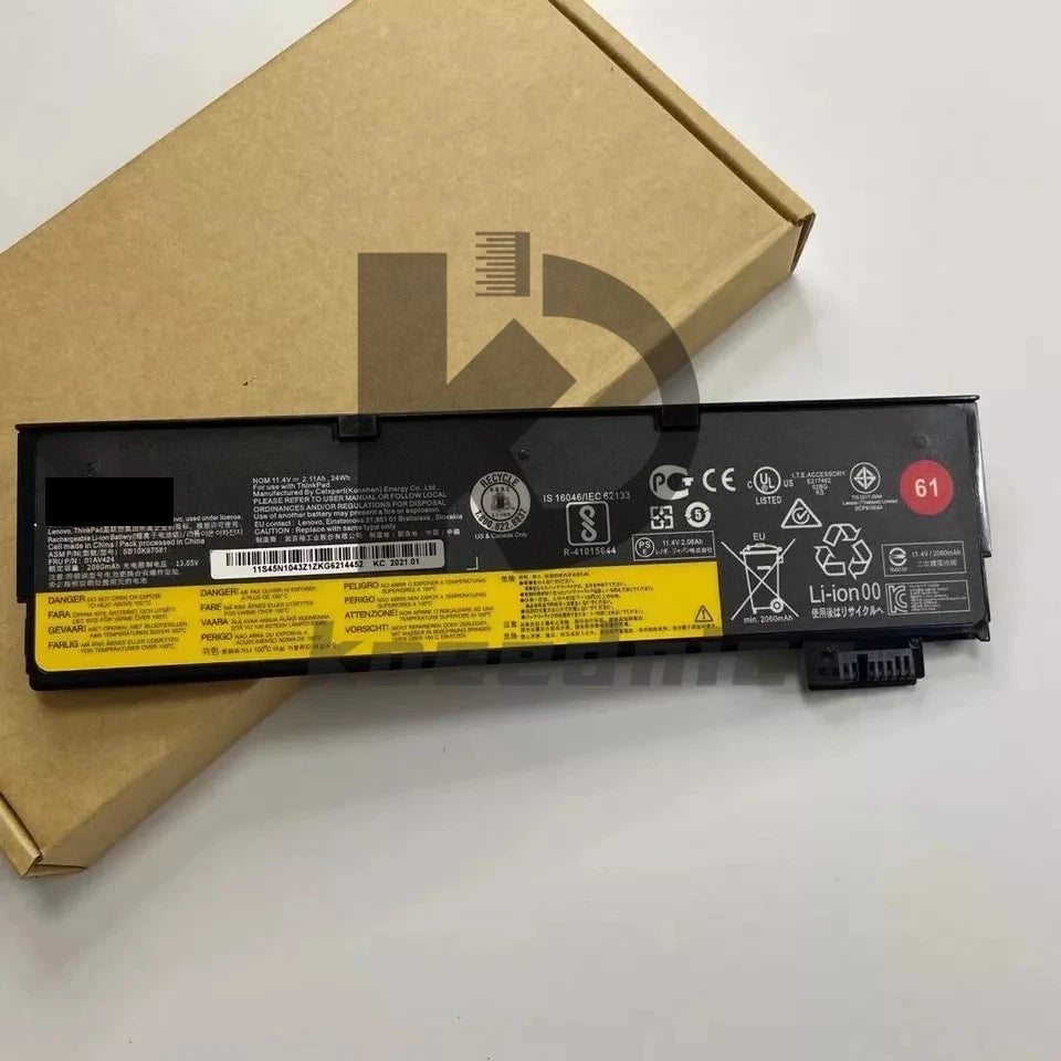 24Wh 01AV424 Battery For Lenovo ThinkPad T470 T480 P51s P52s SB10K97579