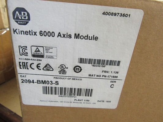 2094-BM03-S Servo Drive Kinetix 6000 Axis Module NEW 1pcs - KINETIX