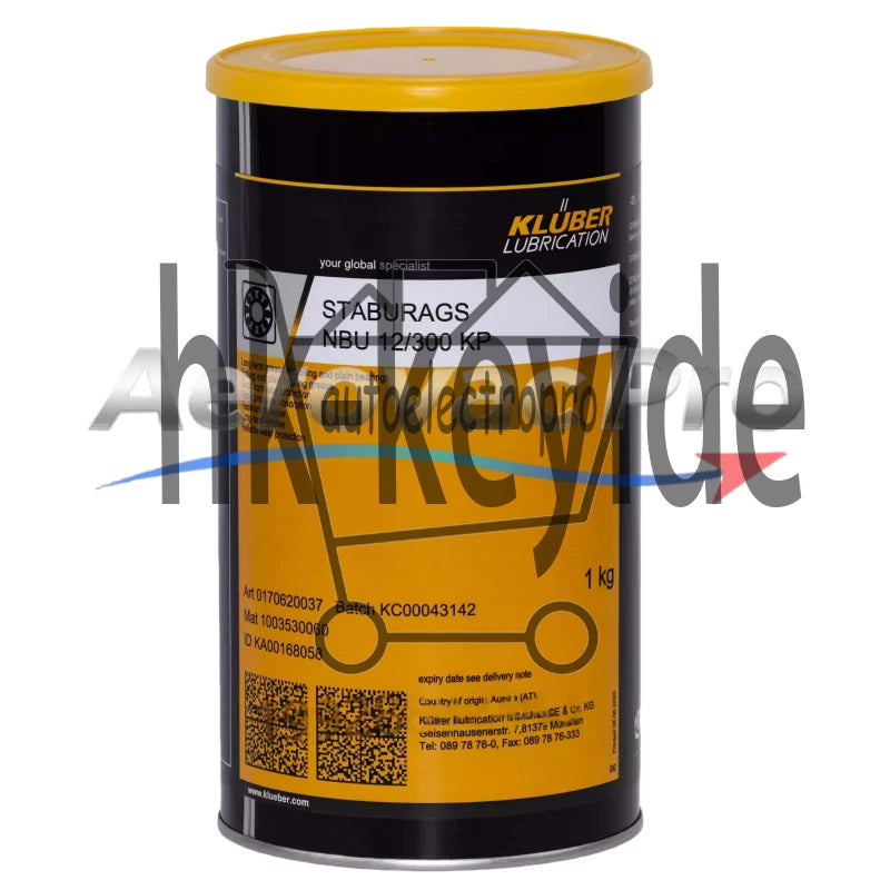 KLUBER Staburags NBU 12/300 KP Grease 1KG ( 35.3 Oz) NBU12/300KP SAFE RELIABLE~