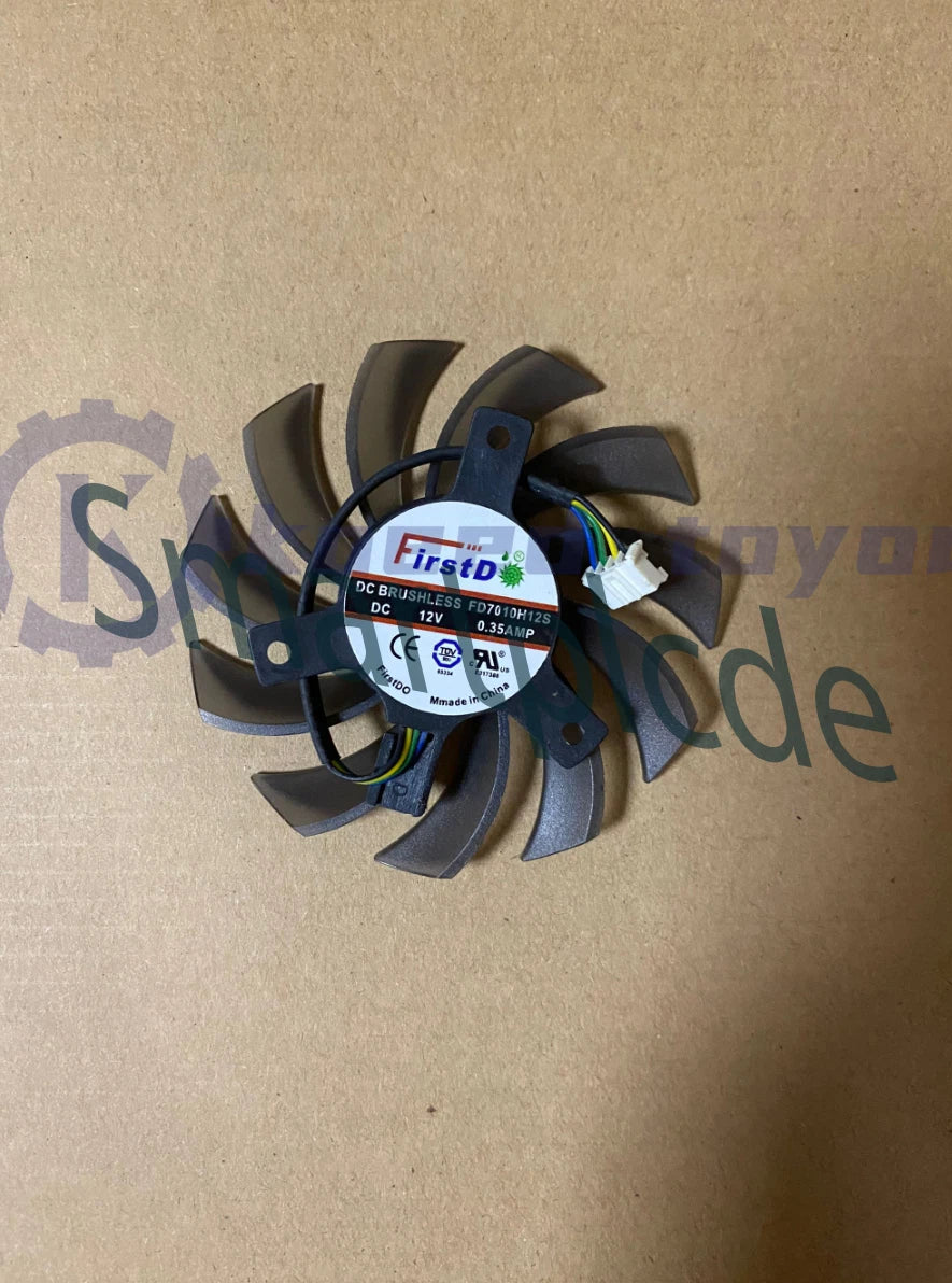 1PCP DC12V 0.35A 70x70x10mm 4Pin Firstd FD7010H12S Frameless Cooling Fan