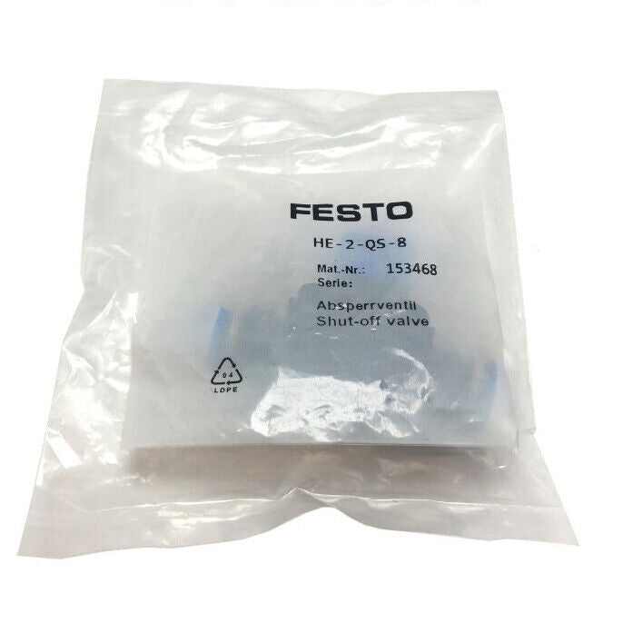 Festo HE-2-QS-8 153468 Shut-off Valve Fast - FESTO