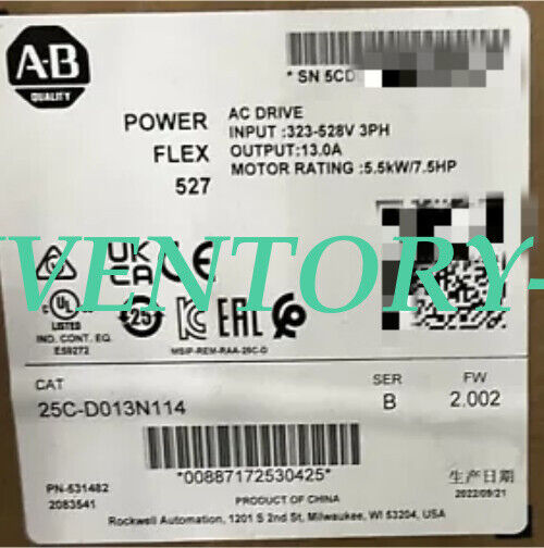 new Allen-Bradley 25C-D013N114 factory sealed | 25C-D013N114 industrial automation controller | Allen-Bradley 25CD013N114 industrial control system - ALLEN-BRADLEY