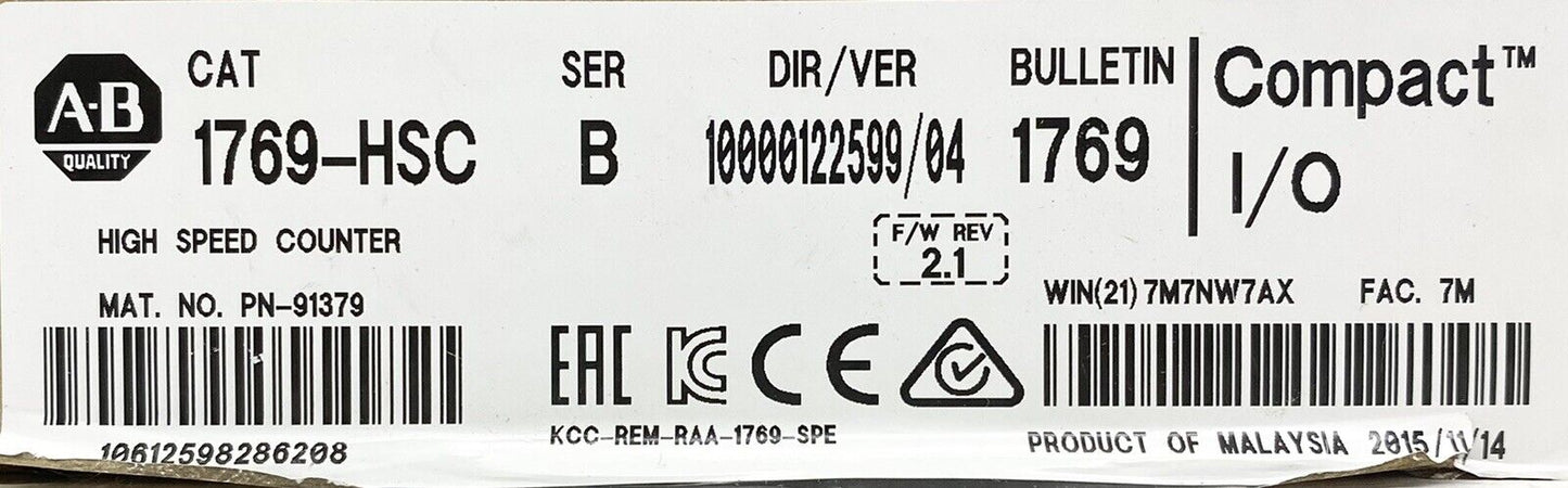 Allen Bradley 1769-HSC Compact - ALLEN BRADLEY