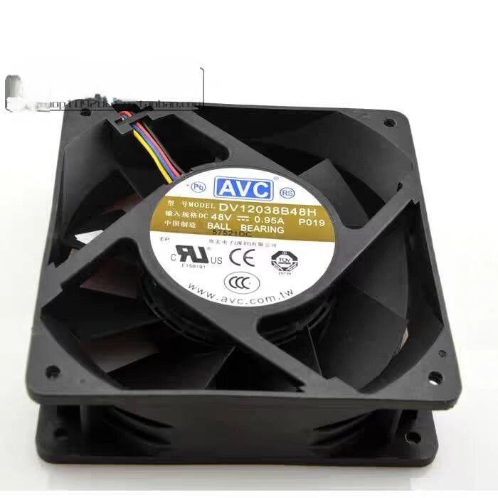 AVC DV12038B48H DC48V 0.95A 12CM 4-Wire High Airflow Cooling Fan