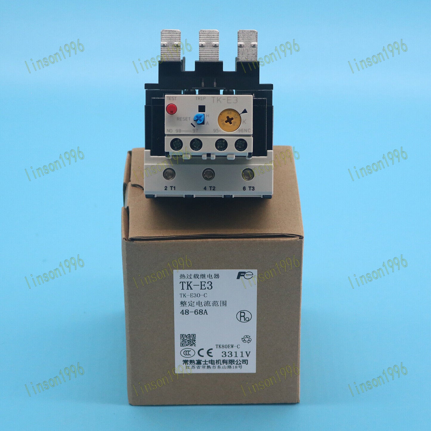 1-PC FUJI Thermal Overload Relay TK-E3 Fast Ship 48-68A - FUJI