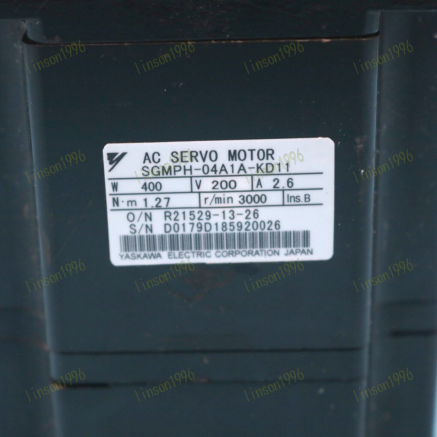 Used SGMPH-04A1A-KD11 Yaskawa Servo Motor, Tested Good - YASKAWA