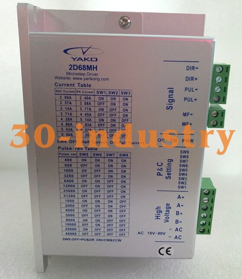 YAKO 2D68MH Microstep Driver 24V 8.5A for Stepper Motors - 1 PCS - YAKO