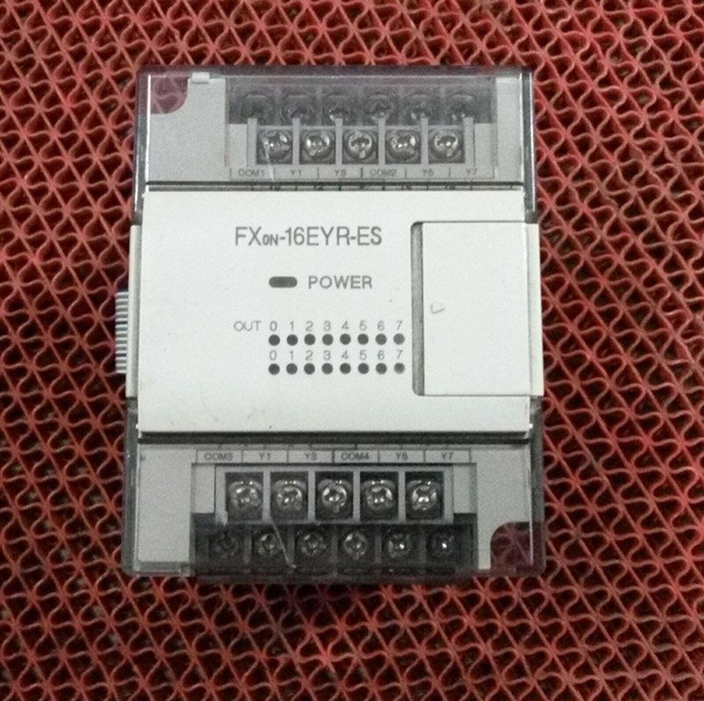 used Mitsubishi FXon-16EYR-ES/UL programmable controller tested - MITSUBISHI