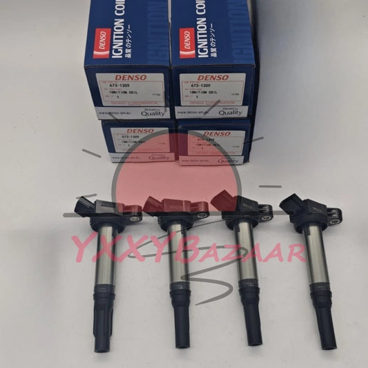 4Pcs Denso Ignition Coils 673-1309 90919-02255 For Lexus RAV4 Avalon Camry