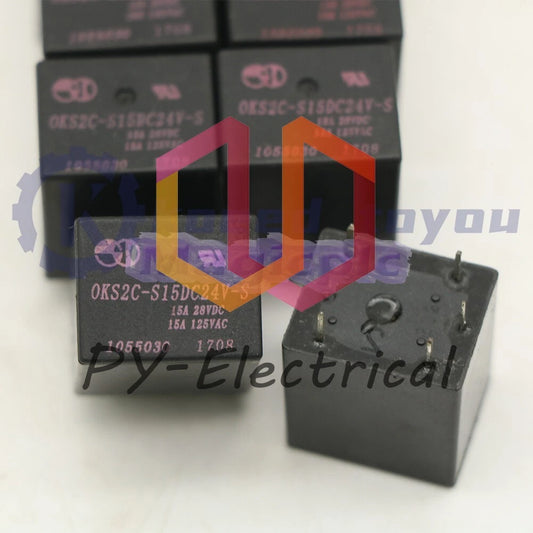 10PCS OKS2C-S15DC24V-S Power Relay 24VDC 5Pins 15A 125VAC /RS
