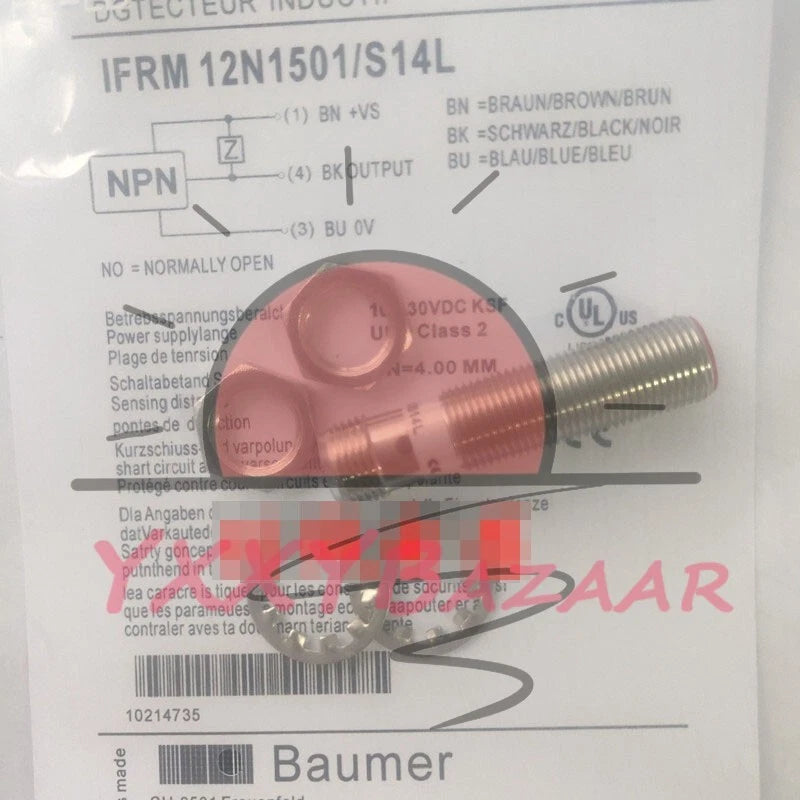 1Pcs Baumer IFRM 12N1501/S14L Proximity Switch Sensor