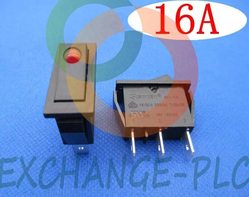 2PCS RK1-15 16A 125/250VAC T100/55 2Position Maintained 3Pin Rocker Switch #ex