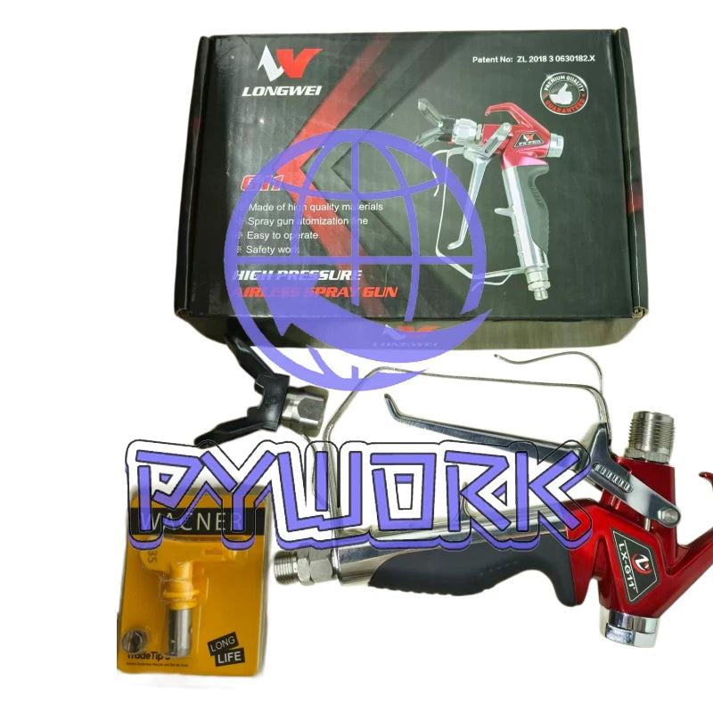 0538020 Titan Airless Spray Gun LX-G11 Red Series W/ 517 Tip & Guard Titan