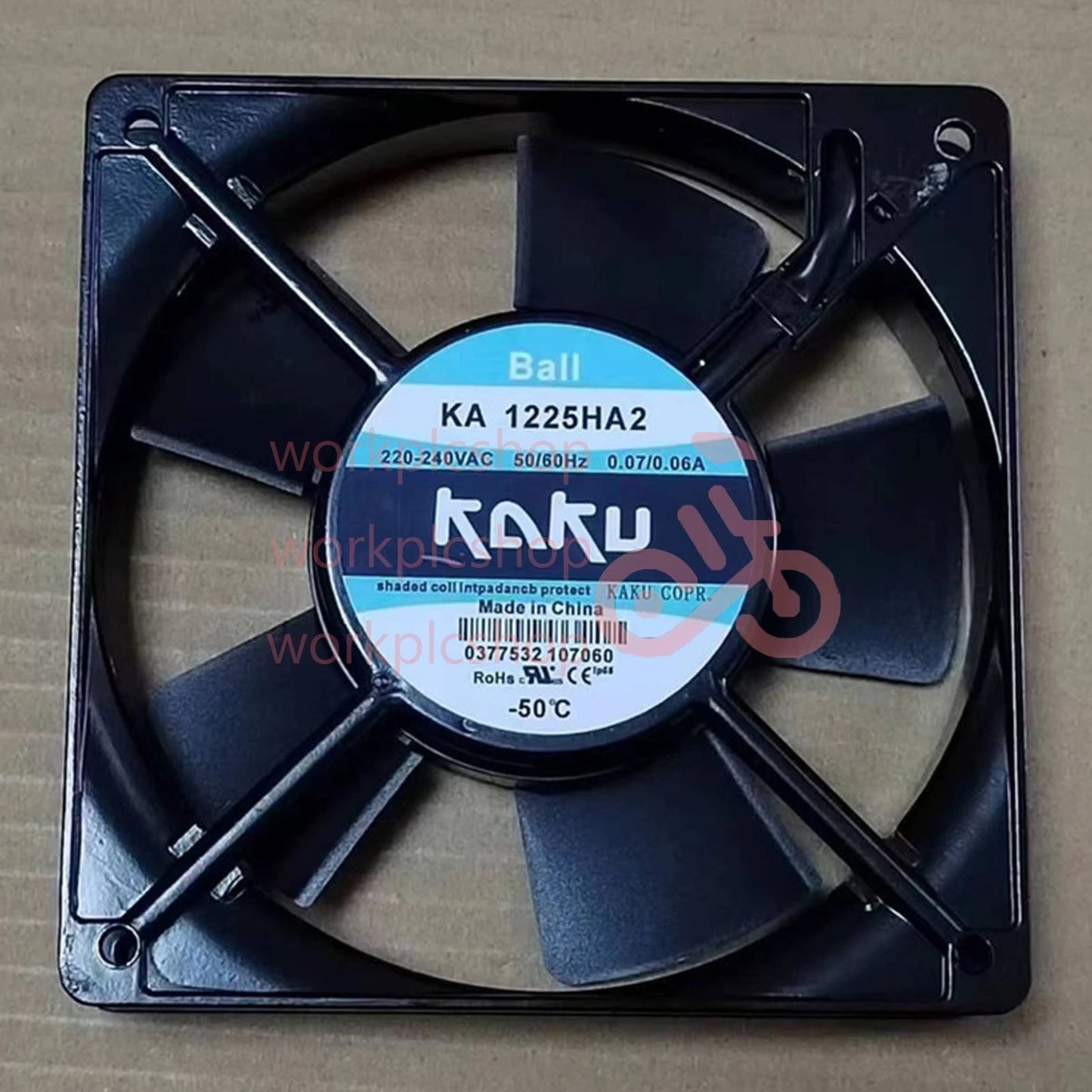 1pcs KAKU KA1225HA2 AC220V 0.07/0.06A ball cooling fan#QW