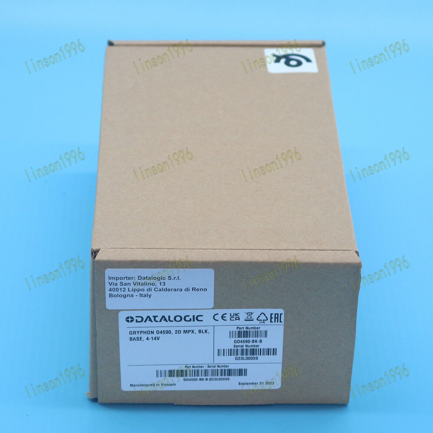 Datalogic Gryphon Handheld Barcode Scanner, Base GD4590-BK-B 1D/2D - DATALOGIC